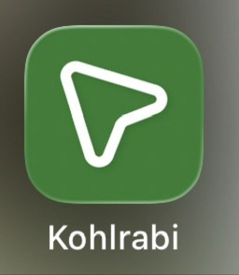 The Kohlrabi app icon on the iPhone Home Screen